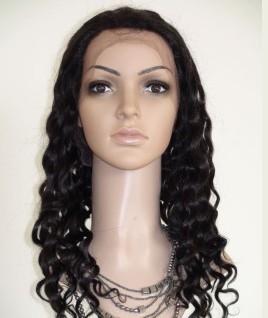 China Hand Tied Brown 100% Remy Human Hair Full Lace Wigs for Women for sale