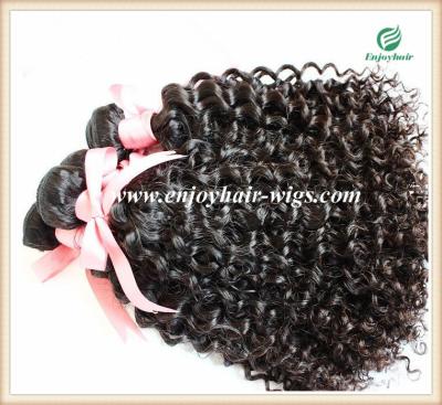 China Brazilian 5A virgin remy hair weave ,natural color(can be dye) deep curly 10''-26''length for sale