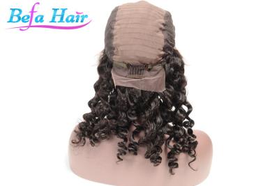 China 10 Inch Deep Wave Brazilian / Indian Remy Hair Lace Front Wigs For Black Women for sale