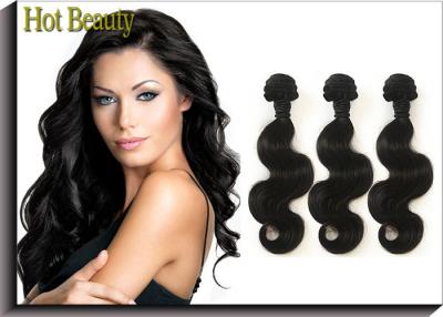 China Unprocessed 6A+ Virgin Malaysian Hair Body Wave Natural Black for sale