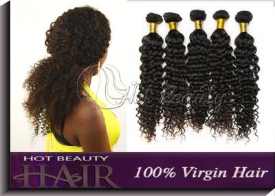 China 20 Inch 5A Virgin Brazilian Hair Deep Wave Style , Natural Brown / Black for sale