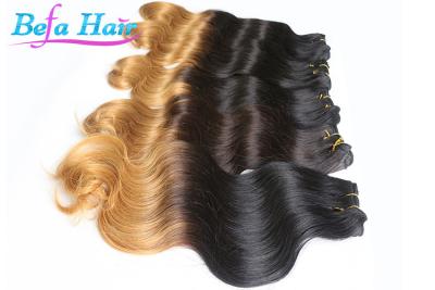 China Simplicity 12-14 Inch Ombre Remy Hair Extensions Brazilian Hair Weave for sale