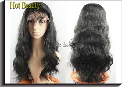 China Human Hair Front Lace Wigs With Bangs  for sale