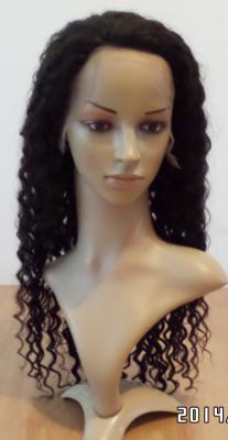 China New arrival deep curly top quality low price virgin remy brazilian human hair full lace wig for sale