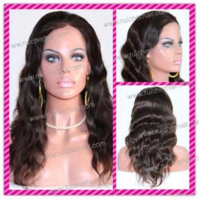 China Human Hair Full Lace Wig, Brazilian Virgin Hair for sale