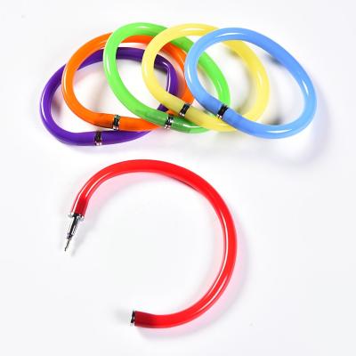 China office & School Pen Novelty Wristband Ballpoint Pen School Student Gift Bracelet Ball Pen With Colorful Barrel for sale