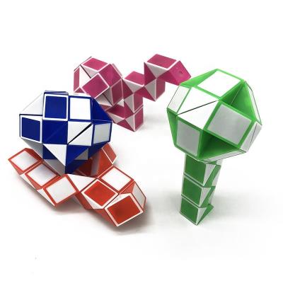 China Educational Cartoon Toy Challenging Preschool Brain Charms Cheap Snake Puzzle Cube For Kids With Customized Logo for sale