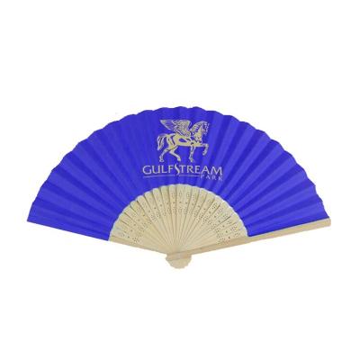 China China Wholesale Bamboo Hand Held Custom Printed Personalized Fabric Folding Fans for sale