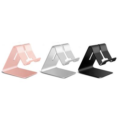 China Customized Multiple Colors Desktop Phone Stand Logo Box Cell Phone Holder Design Metal Stand For Mobile Phone Tablet for sale