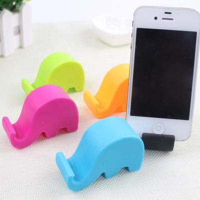 China Cheap And Eco-friendly Cute Plastic Cute Elephant Stand Waterproof Creative Fixed Phone Stent for sale