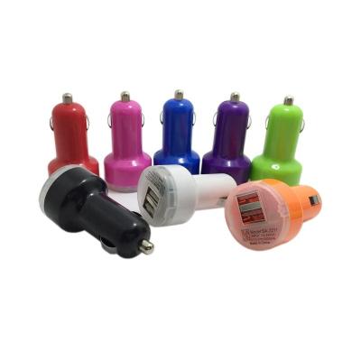 China Mobile Phone Universal Fast Portable Design New Mini Fast Car Charger Dual USB For Car for sale