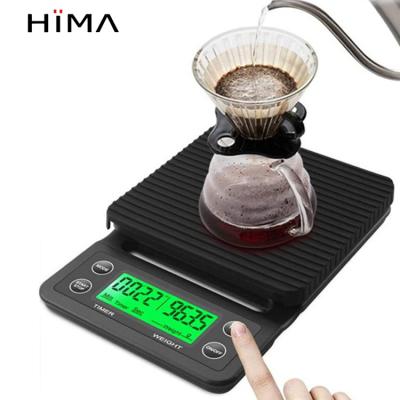 China Electronic Mini Hand Coffee Scale Kitchen Digital Coffee Scale For Silicone Timer Pad With Timer for sale