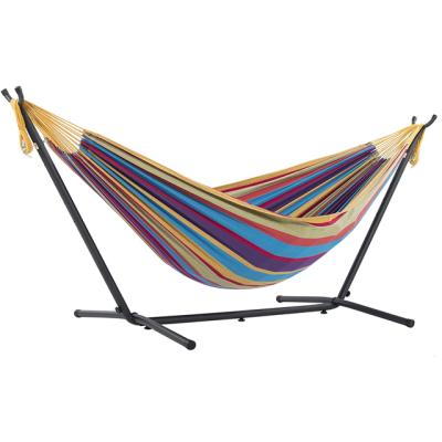 China Modern Hammock with Adjustable Heavy Duty View, Long for Yard Patio Deck, with Carry Bag, Rainbow for sale