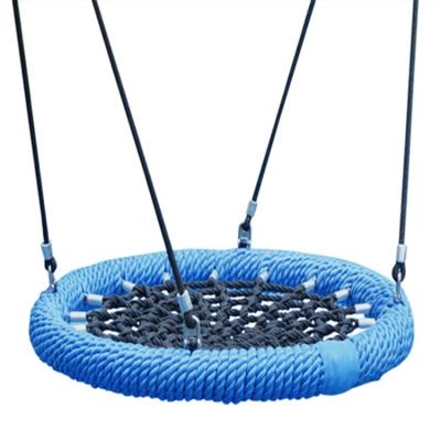 China Widely Used and Heavy Duty Swing Saucer Shaft Swing Flying Deck Indoor Outdoor Round Kids Play Adjustable Ropes Set for Kids for sale