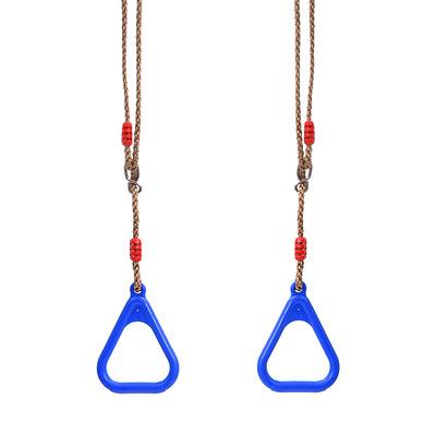 China Minimalist Kids Playing Indoor Outdoor Rope Swing Trapeze Swing Hanging Bar with Adjustable Triangle Rings for sale