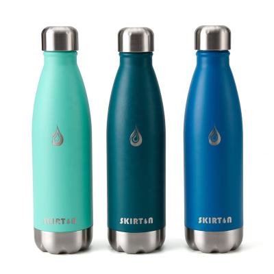 China Coastal Hot Selling Stainless Steel Double Bumps Insulated Water Bottle Cola Shaped Water Bottle for sale