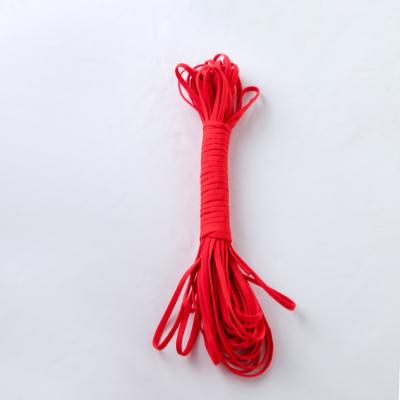 China Wholesale Price 5mm Flat Elastic Earloop With Adjustable Rope Buckle For Elastic Rope for sale