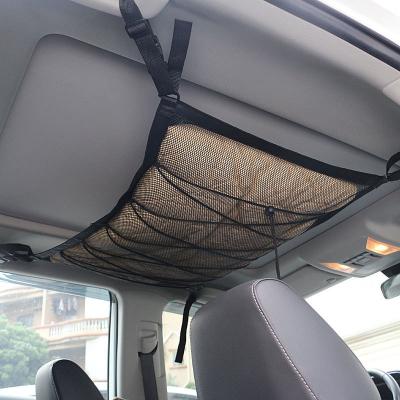 China Interior Pocket Adjustable Net Ceiling Net Roof Cargo Net Car Storage Trailer Roof Cargo Net Waterproof Durable Frame for sale