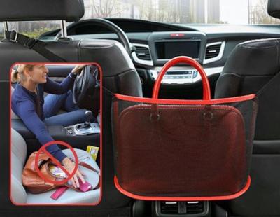 China Car Seat Storage Organizer Customized Handbag Bracket Back Seat Storage Auto Parts Inner Mesh Bag for sale