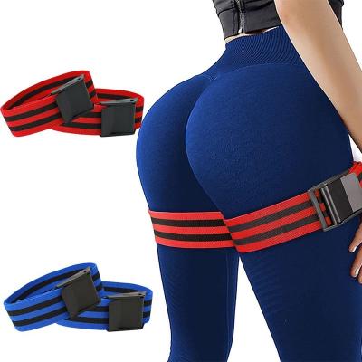 China Portable Exercising Leg Bands Custom Elastic Logo Yoga Fitness Workout Gym Legs Strength Training for sale