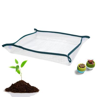 China Eco-friendly Recycle Garden Green Plants Balcony Potting Mixed Floor Flower Mat Operation Mat Home Gardening Planting Mat for sale