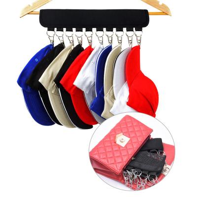 China Portable and Folding Multifunctional Hanger Rack Hat Clip Holder Organizer for sale