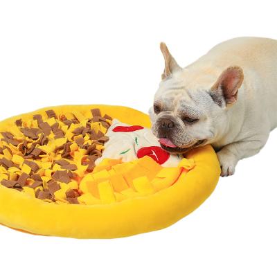 China Slow Feeding Dog Mat Interactive Training Snuffle Mat Viable Round Bite-Resistant Pet Sniffle For Dog Sniffing Mat for sale