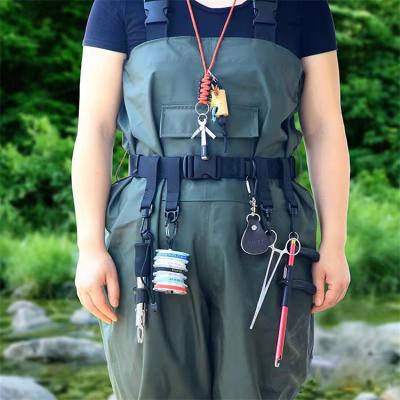 China Durable Adjustable Hook and Loop Wading Belt Fishing D-Clip and D-Clip Suitable for Belt Fishing Belt for sale