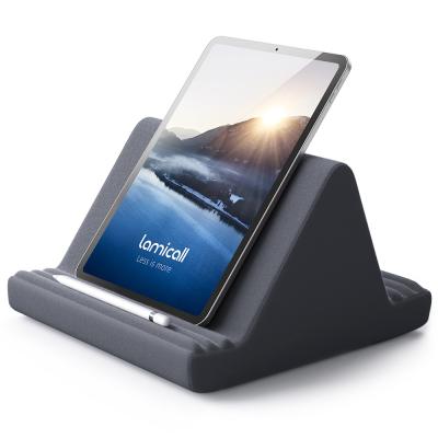 China Adjustable Soft Tablet Pillow Holder for Lap Bed with 6 Viewing Angles Compatible with Pro, Kindle, Galaxy Tab for sale