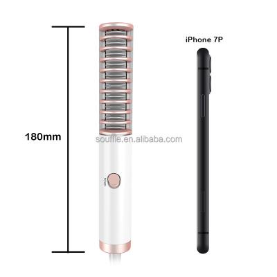 China Professional Salon Comfortable Wholesale 2 in 1 Hair Styling Beard Brush OEM 360 Degree Straightener Hair Straightener Factory Price Curling for sale