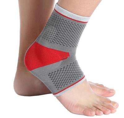 China 2021 Popular Silicone Ankle Sleeve Performance Support Elastic Compression Ankle Brace Support With Silicone Gel Inside for sale