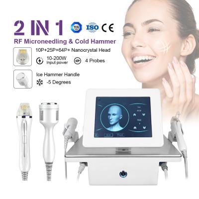 China Portable Gold Micro Needle Equipment Radio Frequency Fractional RF Microneedle Machine For Ance Treatment for sale