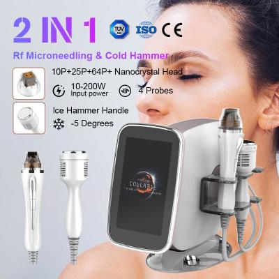 China 2023 Portable Gold Micro Needle Face Lift Frequency Fractional RF Microneedling Machine For Skin Tightening Beauty Equipment for sale