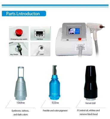 China Whitening Pico Laser Tattoo Removal Machines , Eyebrow Removal Carbon Facial Machine for sale