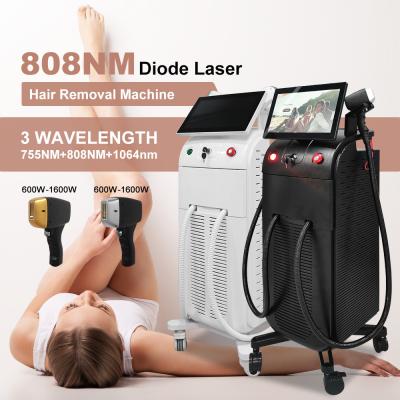 China Painless Diode Laser Hair Removal Machine 808nm 3 Wavelength Laser Beauty Machine China Factory for sale