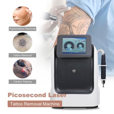 China Professional Portbale Picosecond Pico Laser Tattoo Removal Machine 532 1065nm Carbon Peel Skin Whitening Machine for sale