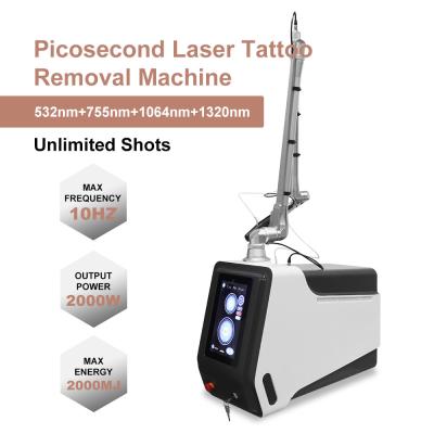 China Professional Portable Pico Laser Tattoo Removal Machine For Eyebrow Pigment Remove Beauty Equipment for sale