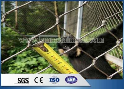 China Rope Wire 1.2Mm To 8Mm Hand Woven Stainless Steel Zoo Mesh/ Animal Enclosure Fence for sale