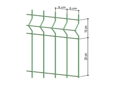 China China Factory 3D Curvy Galvanized Welded Wire Mesh Fence 3D Triangle Mesh Fence for sale