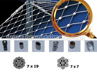 China Decoration 304 Stainless Steel Knotted Mesh Rope Woven Wire Mesh For Zoo Animal Enclosure for sale