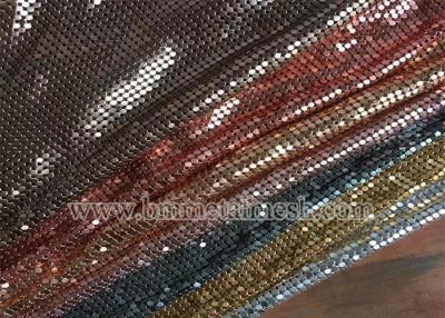 China Metal Mesh Sequin Chain Fabric for sale