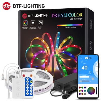 China Wholesale led tape kit output blue-tooth music APP control 5m-20m double ws2811 led tape set kit for sale