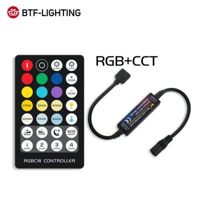 China Strp dc controller 5-24V DIM CCT rgbw led female connector led strip rf rgb controller for sale