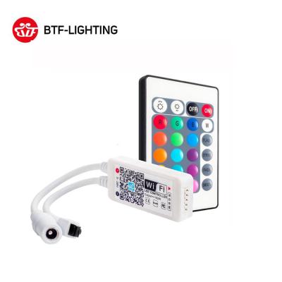 China IOS Android APP RGB wifi 5050 RGB IR 24keys RGB Controller Smart 2835 Alexa Google Phone Voice led controller for sale