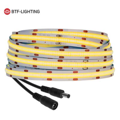 China Led Strip DC12V 24V 5 Meter FOB FCOB Led Strip 360 528 LED Per Meter 2500K Warm White Flexible FOB COB Light Led Strip for sale