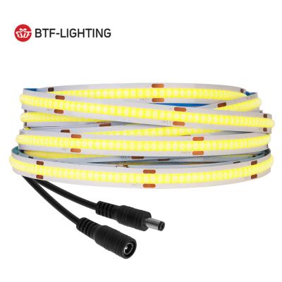 China Gusset Led Strip RA 90 FCOB Led Strip Nature High Density Warm Cold Solid White Flexible Cob Led Strip for sale