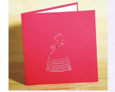 China Europe Manufacture Top Quality Professional Wedding Card Laser Cut , Laser Cut Wedding Invitation Card for sale