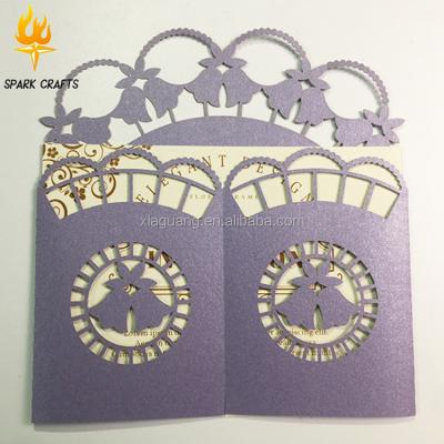 China Europe Manufacture Top Quality Professional Wedding Card Laser Cut , Laser Cut Wedding Invitation Card for sale