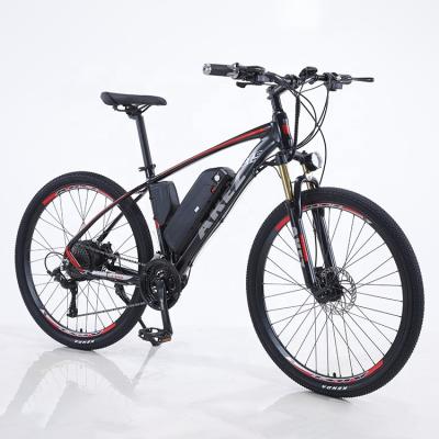 China Cheap price bottom aluminum alloy aluminum alloy bicycle frame rear gray color adult sealed e-drive brand new electric bike with alloy pedals for sale