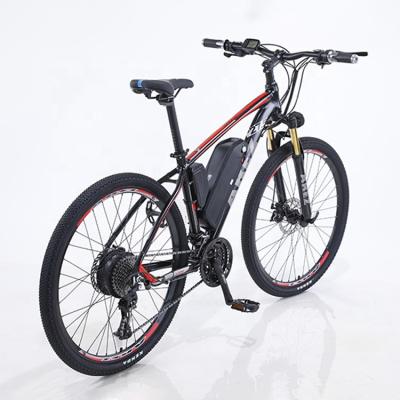 China New design aluminum alloy 17 inch aluminum alloy frame e-bike street use high performance motor orange color electric mountain bike for sale